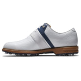 FootJoy Dryjoys Premiere Packard LX heren golfschoen (wit-marineblauw)